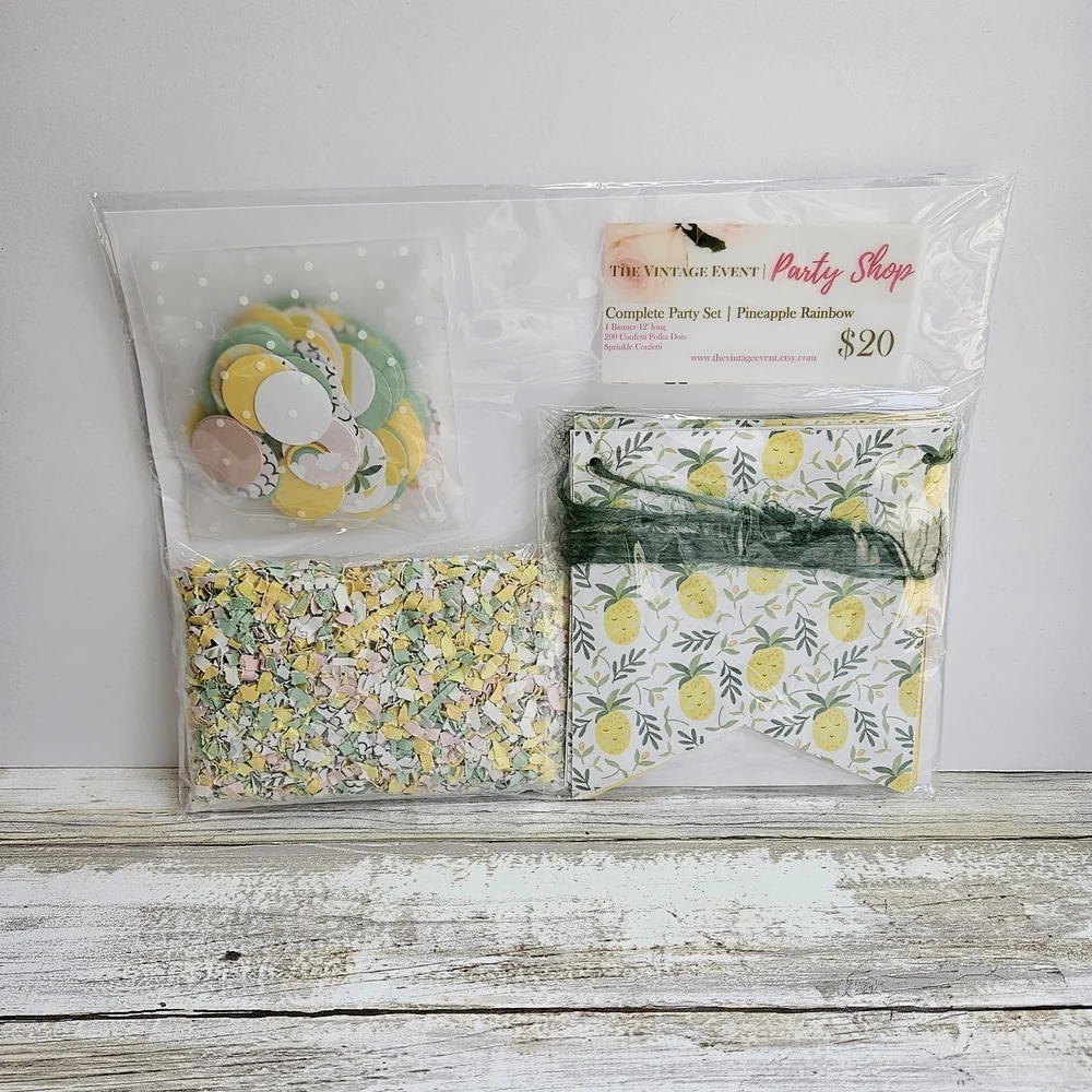 Pineapple Rainbow Party Set